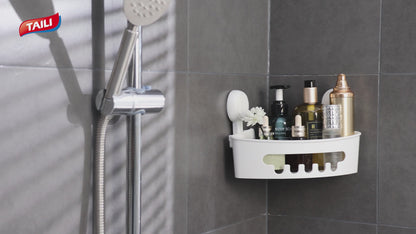 TAILI  Corner Suction Shower Caddy Installation Video